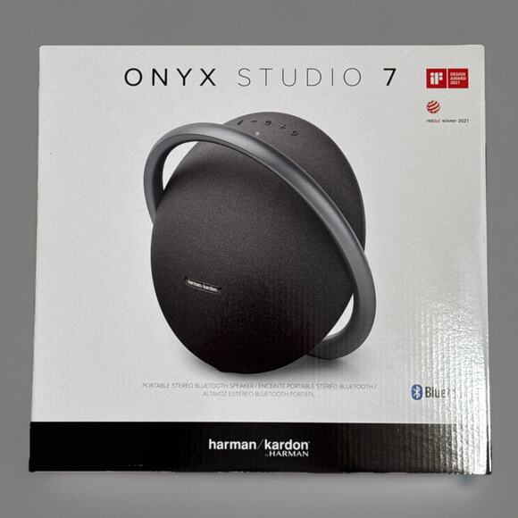 🔥Harman Kardon Onyx Studio 7 Portable Wireless Bluetooth Speaker - Black NWT🔥 - Picture 1 of 8